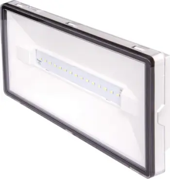 Lampë emergjence Intelight VELLA LED SO 650 SA 2H AT, 12W, 732 lm, IP65, e bardhë