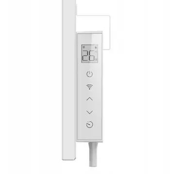 Panel ngrohës infrared Thermoval Crystal, 520W, me Wi-Fi, i bardhë