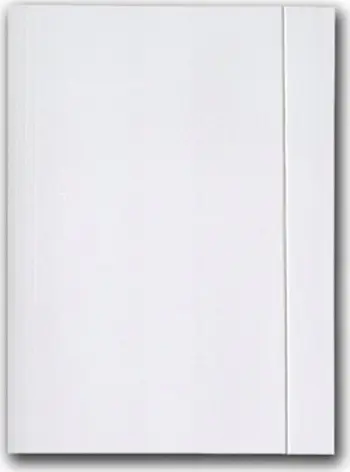 Dosje me shirit elastik Barbara 0821003N, A4, karton 250g, e bardhë, 25 copë