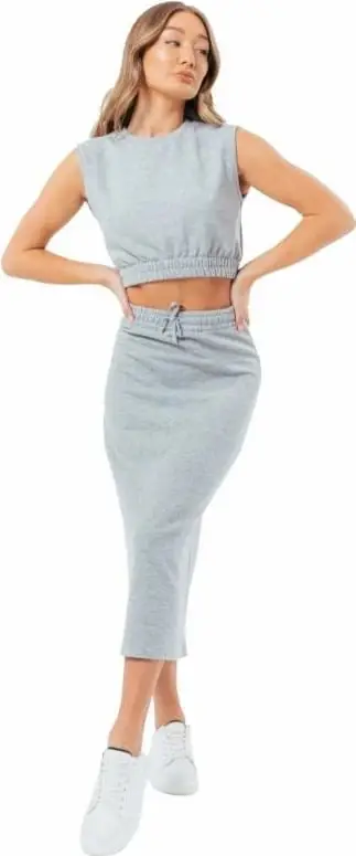 Set duks me fund Justhype LABON007, loungewear, gri