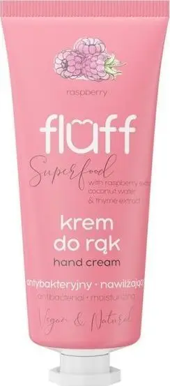 Krem për duar për femra Fluff Superfood Antibacterial Raspberry, 50ml