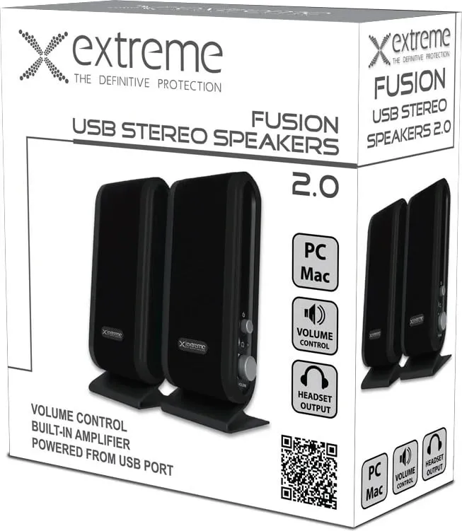 Altoparlantë Extreme XP102 2.0, 4W, të zi - 2