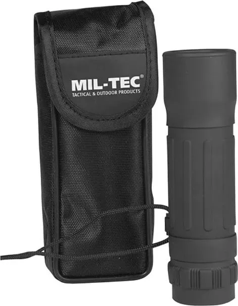Monokular MIL-TEC 10x25, i zi, me çantë - 1