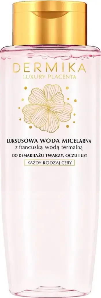 Ujë micelar Dermika Luxury Placenta, për fytyrë, sy dhe buzë, 400ml