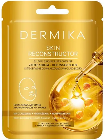Maskë për fytyrë Dermika Skin Reconstructor Highly Concentrated Gold Serum për femra, 1 copë