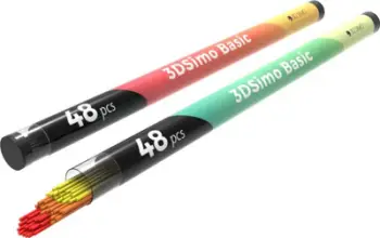 Set Filamente PCL me ngjyra 3Dsimo, për stilolapsin 3DSimo Basic