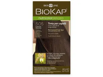 Ngjyrë për flokë Biokap NUTRICOLOR DELICATO - Hair color - 5.05 Brown - light chestnut, 140 ml