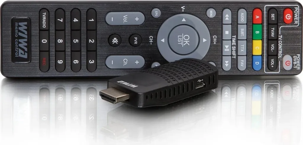 Tuner DVB-T/T2 WIWA H.265 MINI, e zezë - 1