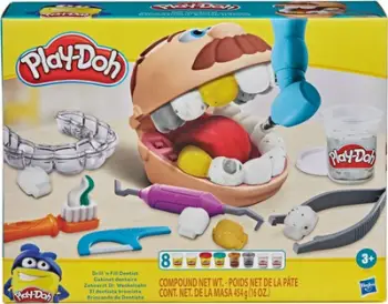 Plastelinë Play-Doh Dentist Set, 8 pjesë (F1259)