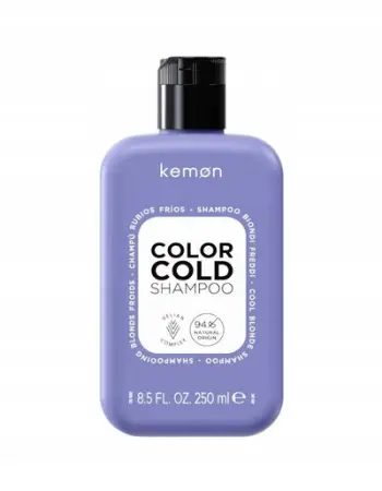 Shampo për flokë Kemon Color Shampoo Cold Blonde, 250ml, për flokë bjonde të lyer, neutralizuese e toneve të verdha