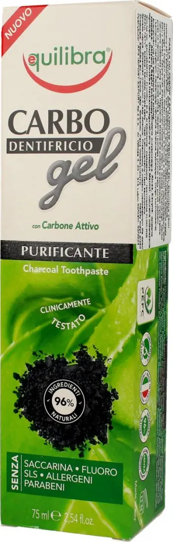 Pastë dhëmbësh Equilibra Carbo Gel, 75ml