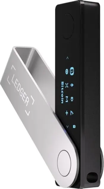 Pajisje për kriptovaluta Ledger Nano X, e zezë