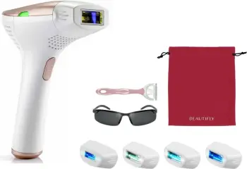 IPL depilator Beautifly B-Shine PRO, 500000 blic, 5 nivele, bardhë-ari