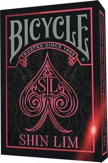 Kuartë letra Bicycle Shin Lim Cards, kuvertë standarde, dizajn koleksionues, shumëngjyrëshe