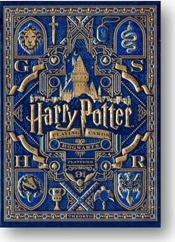 Karta loje Harry Potter Blue Deck, edicion koleksionues, dizajn me personazhe, i kaltër