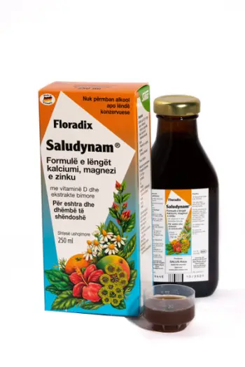 Floradix - SALUDYNAM, 250 ml - Shurup bimor me kalcium, magnez, zink & Vit.D
