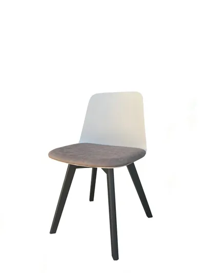 Karrige Donito D-PVC, 85x49x52cm, të zeza/hirtë - 1