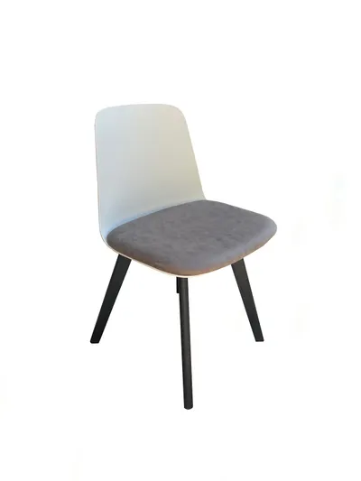 Karrige Donito D-PVC, 85x49x52cm, të zeza/hirtë - 2