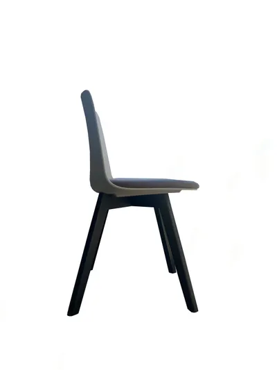 Karrige Donito D-PVC, 85x49x52cm, të zeza/hirtë - 3