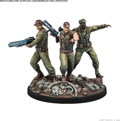 Ekspansion loje Atomic Mass Games Marvel Crisis Protocol, Nick Fury Sr dhe Howling Commandos - 2