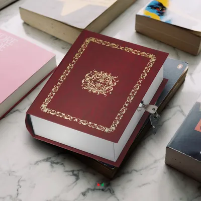Kasafortë sigurie në formë libri STARK CL01, e kuqe e errët - 1