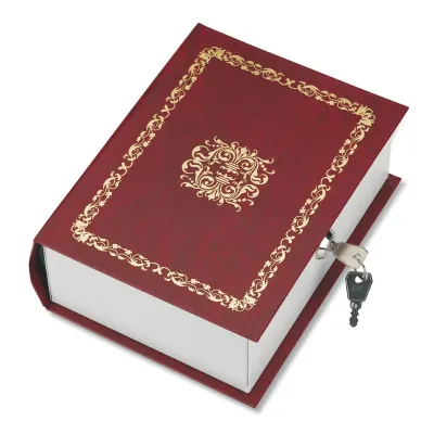 Kasafortë sigurie në formë libri STARK CL01, e kuqe e errët - 3