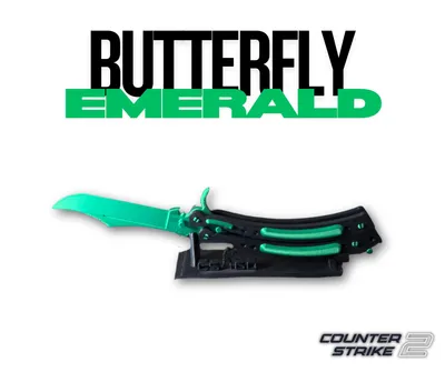 Thikë 3DPrintKS CS2/CS:GO - Butterfly Emerald - 1