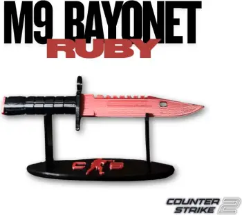 Thikë CS2/CS:GO - M9 Bayonet Ruby