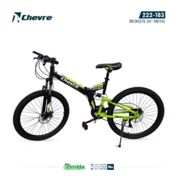 BICIKLETE 26" CHEVRE METAL FRAME ME ARMOTIZUES 21SPEED 38MM FOLDING