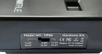 Adapter energjie OBD USB-C VANTRUE VP04, 5V, i zi