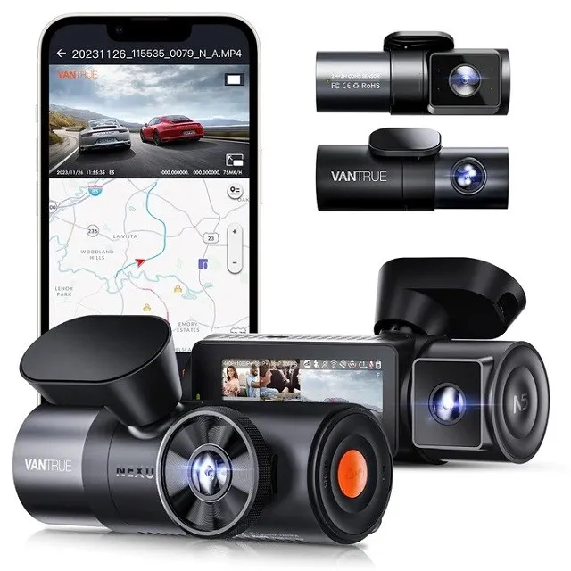 Regjistrues video Vantrue N5 Nexus, 4 kamera, i zi - 1