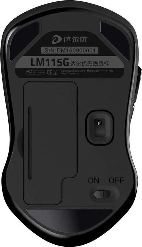 Maus Dareu LM115G, wireless, USB, i zi - 4