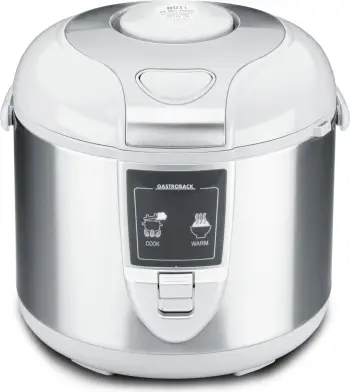 Tenxhere elektrike për oriz Gastroback, 5L, i argjendtë