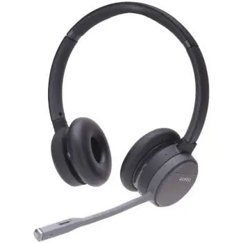 Kufje AGFEO Infinity, Wireless, Office/Call center, 189 g, E zezë