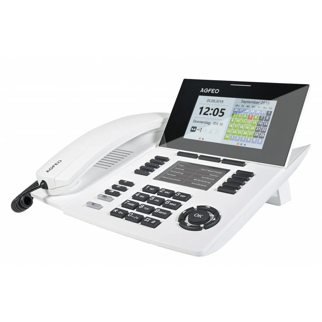 Telefon IP AGFEO ST 56, LCD, 5000 kontakte, i bardhë - 1