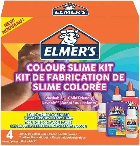 Set slime Elmer's DIY, ngjyra të ndryshme, 430ml - 1