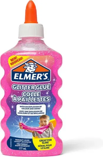 Ngjitës me shkëlqim Elmer's Glitter Glue, 177ml, rozë
