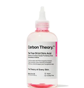 Tonik për fytyrë Carbon Theory Tea Tree Oil & Citric Acid Breakout Control, 250 ml