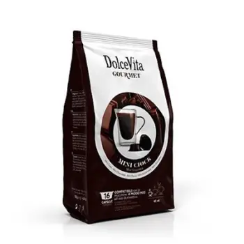 Dolce Vita Chocolate, përzierje kompatibile me Lavazza A Modo Mio® (16 kapsula)