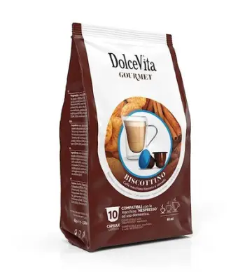 Dolce Vita Biscottino, përzierje kompatibile me Nespresso® (10 kapsula)
