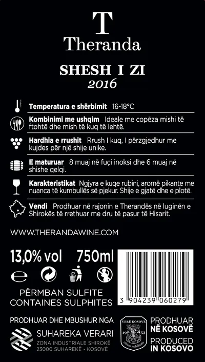 Verë e kuqe - Shesh i Zi - 2