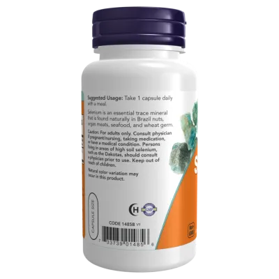 Selenium 200 mcg NOW Foods, 90 kapsula - 3