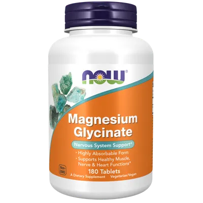 Magnesium Glycinate 2000 mg NOW Foods, 180 tableta - 1