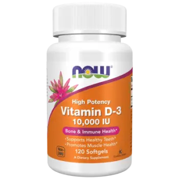 Vitamin D3 10,000 IU NOW Foods, 120 softgels