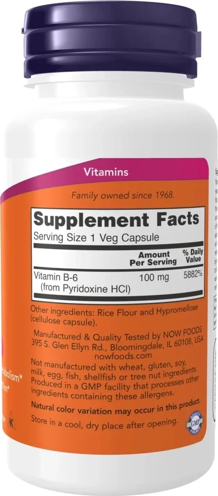 Vitamin B6 100 mg, 100 kapsula - 3