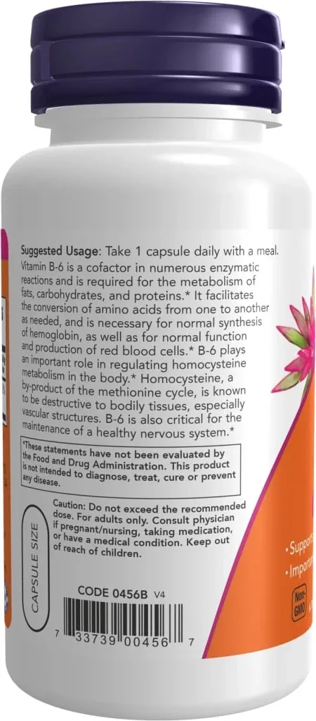 Vitamin B6 100 mg, 100 kapsula - 4