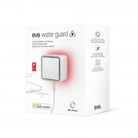 Detektor i rrjedhjeve të ujit Eve Water Guard Connected, i pajtueshëm me fije - 4