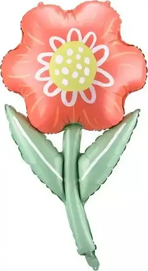 Balonë folie PartyDeco Flower, 53x96 cm, për helium dhe ajër, shumëngjyrëshe