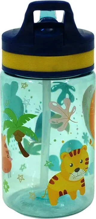 Bidon uji KiDS Licensing Jungle KL11262, 400 ml, me pipëz dhe dorezë - 3
