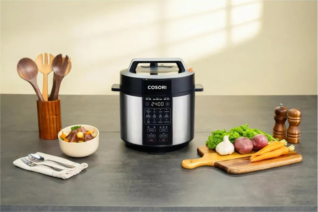 Multicooker Cosori CMC-CO601-SEU, 5.7L, 1100W, zi-e argjendtë - 12